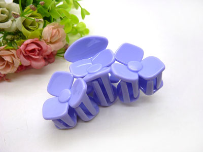 韩版头饰爪夹 摔玫瑰花盘发刘海夹发夹 发爪-8181