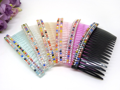 韩国头饰发饰水钻刘海梳发梳插梳大号 发夹带齿发箍刘海发卡