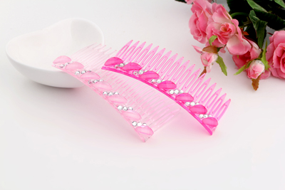 韩版头饰插梳 进口水钻刘海发梳刘海夹盘发发饰