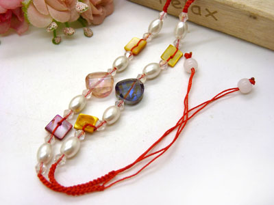 手工编织红绳玉器手链 花生玉吊坠手绳批发 ----B030