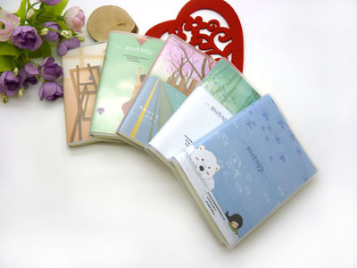 100K胶套本记事本彩色插画内页日记本子-100K胶套本WP-4011JT