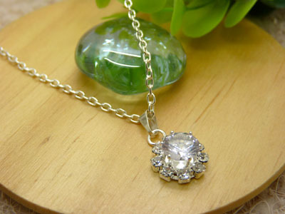 新款 韩国水晶水钻女短款锁骨链潮