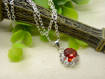 新款 韩国水晶水钻女短款锁骨链潮