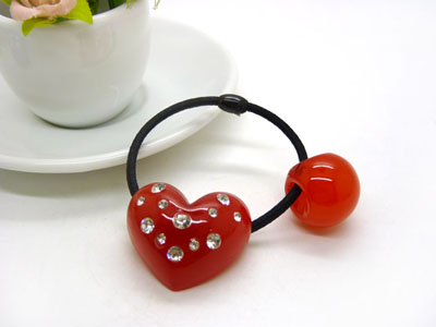 日韩版发绳橡皮筋头饰	扎头发饰品头绳 大圆球果冻糖果色发圈