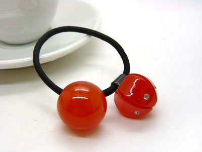 日韩版发绳橡皮筋头饰	扎头发饰品头绳 大圆球果冻糖果色发圈