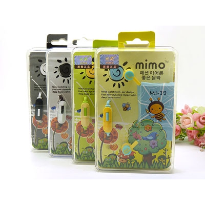 MIMO 动漫耳机耳塞式通用线控运动耳机入耳式重低音带麦 -9号	