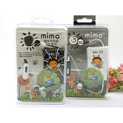 MIMO 动漫耳机耳塞式通用线控运动耳机入耳式重低音带麦 -9号	