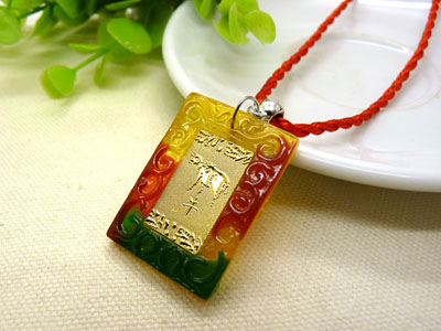 新款 十二生肖吊坠女士男款 金手链转运珠项链属相本命年