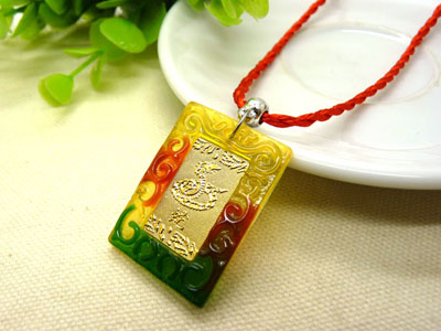 新款 十二生肖吊坠女士男款 金手链转运珠项链属相本命年