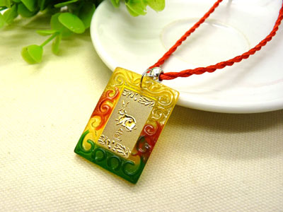 新款 十二生肖吊坠女士男款 金手链转运珠项链属相本命年