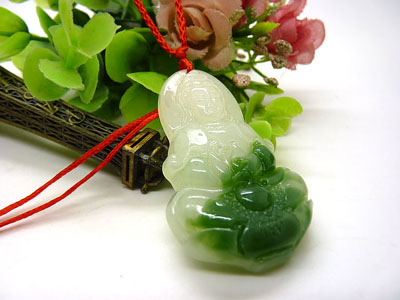 男款女款情侣款佛玉坠 天然翡翠项链玉石玉器吊坠玉笑佛玉观音玉佩