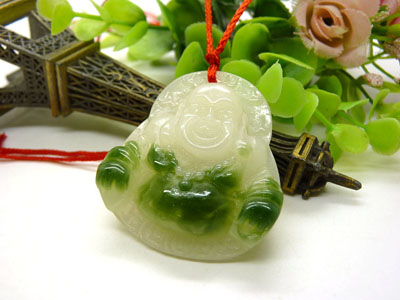 男款女款情侣款佛玉坠 天然翡翠项链玉石玉器吊坠玉笑佛玉观音玉佩