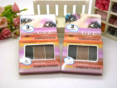 新款 正品防水防汗不晕染脱妆画眉持久眉笔一字眉神器 -三色眉粉