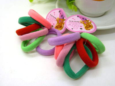 韩版高弹无缝皮筋发绳发圈成人发绳发圈6根 -6根皮筋小圈