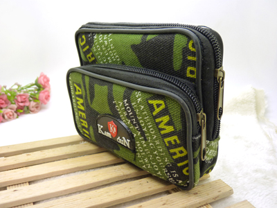 翻盖飞机扣真皮男士手机腰包 户外运动钱包 -6号