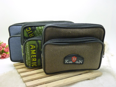 翻盖飞机扣真皮男士手机腰包 户外运动钱包 -6号