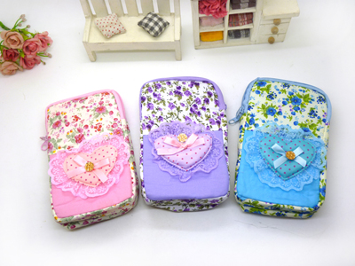 机袋手腕包挂脖包零钱包女男双层拉链包 -双层手机包