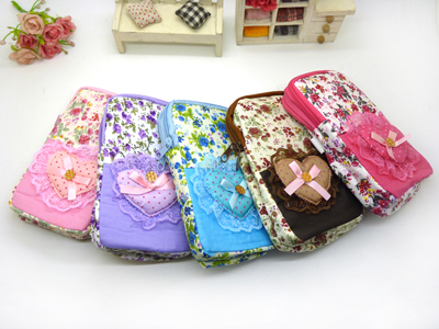 机袋手腕包挂脖包零钱包女男双层拉链包 -双层手机包