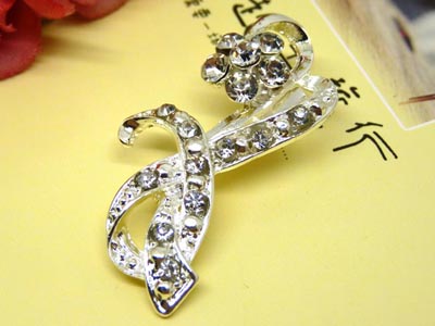 新款时尚水钻胸针丝巾扣胸花别针披肩扣领针女礼物 -2号