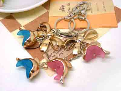 迷你创意小鱼包包挂饰 彩色小鱼女生 钥匙扣钥匙圈