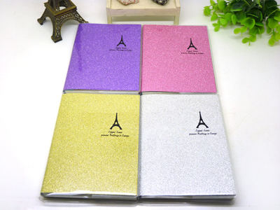 韩版 可爱小清新 糖果色胶套埃菲尔铁塔 笔记本 -64K胶套本DP-6403