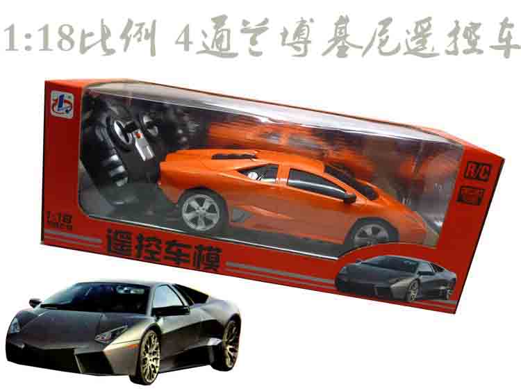 新款1:18 比例4通带飘移带灯光仿真兰博基尼遥控车玩具车9901