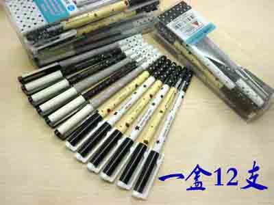 全网最低价12支装正品小小文具品牌中性笔 0.5mm商务会议签字笔批发 办公文具用品