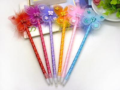 韩版创意文具办公圆珠笔礼品玫瑰花可爱中小学生奖品礼物油笔