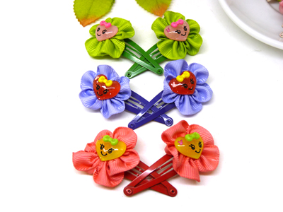 新款 一对韩国发饰婴儿童发夹公主边夹宝宝发饰品