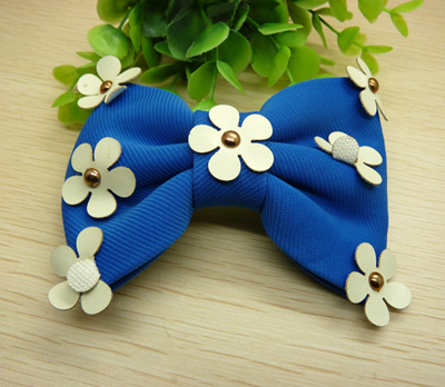 新款热销韩版发饰时尚布艺蝴蝶结弹簧夹发饰