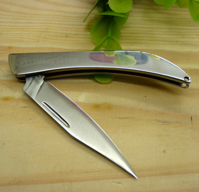 版正品THREE SEVEN777 特殊钢小刀 小钢刀 折叠小刀