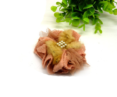 全网最低小珍珠配水貂毛绝对大气胸花 发饰胸花两用