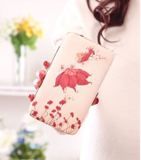 美女必备多项储藏钱包手包 方便实用型号25cm*11.5cm多功能7.5寸卡包手机包