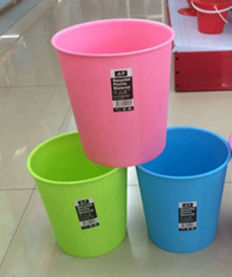 糖果色创意垃圾桶 卫生间厨房客厅办公室无盖纸篓118