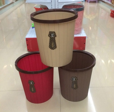 创意垃圾桶 卫生间厨房客厅办公室无盖纸篓9038