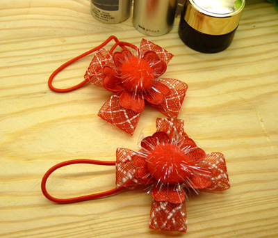 韩国新款可爱森女蝴蝶花朵发圈发饰头绳橡皮筋扎头发绳头饰品