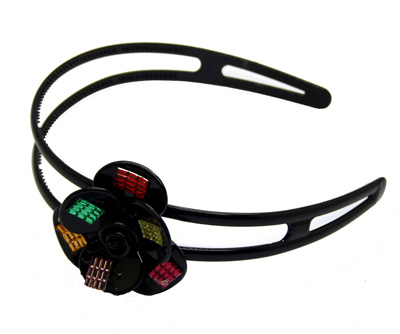 时尚百搭新款双层小花搭配大气发箍头箍发饰