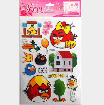 3D立体贴可移PVC墙纸 卡通、动物墙贴 儿童房装扮 给宝宝惊喜下吧