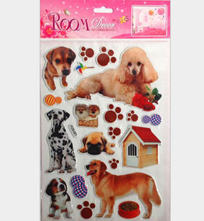 3D立体贴可移PVC墙纸 卡通、动物墙贴 儿童房装扮 给宝宝惊喜下吧