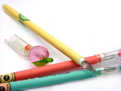 全新创意 水晶苹果中性笔1019替芯 厂家直销!!!
