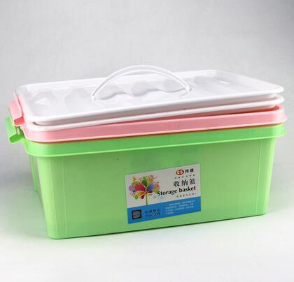 厂家直批【小号】 手提加厚储物箱 车载储物箱 防水防尘储物箱(9708)