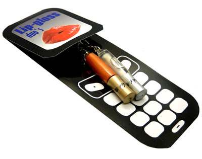 一对唇油 便携式保湿唇油 可以挂钥匙链上 旅行必备