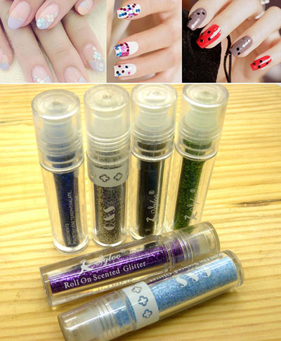 时尚指甲装饰 高光度量亮片 菱形爱心形亮片 美甲饰品批发