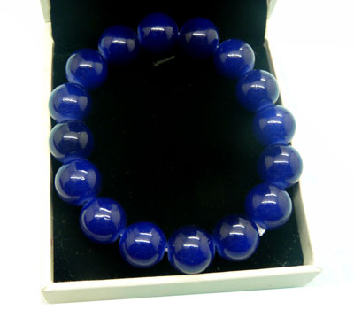 10mm高仿水晶珠手链 色泽鲜艳 百搭款手链手饰批发