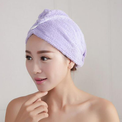 可俐新品纯棉多色超强吸水干发帽干发巾