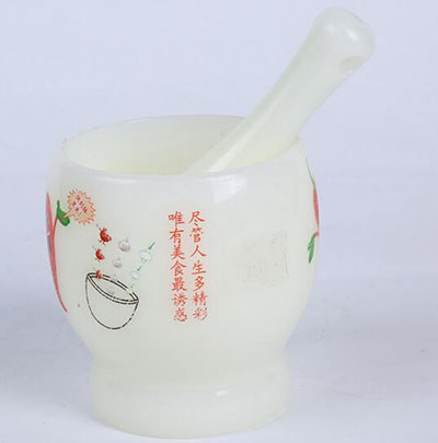 仿玉石捣蒜器 家用研磨器...