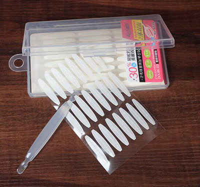 正品双眼皮贴 透明宽面内双深邃型 隐形纤维美眼贴6689