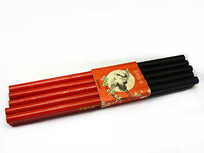 全网最低价10支装仙鹤红黑铅笔书写541高级绘图木制铅笔老字号无毒无铅