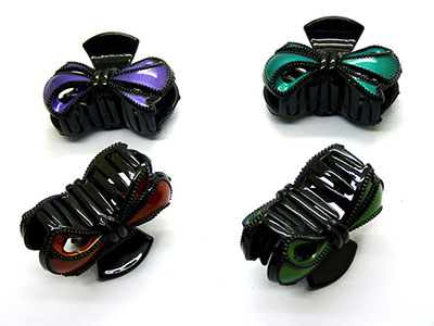 欧美女士6*4cm亚光彩色多样扎头发盘发洗澡发夹爪夹