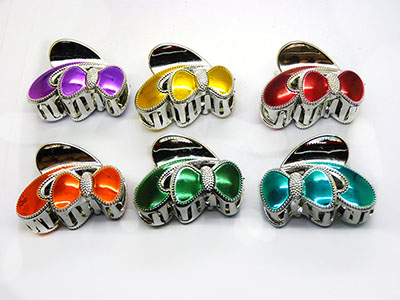  特价欧美女士6*4cm彩色多样扎头发盘发洗澡发夹爪夹